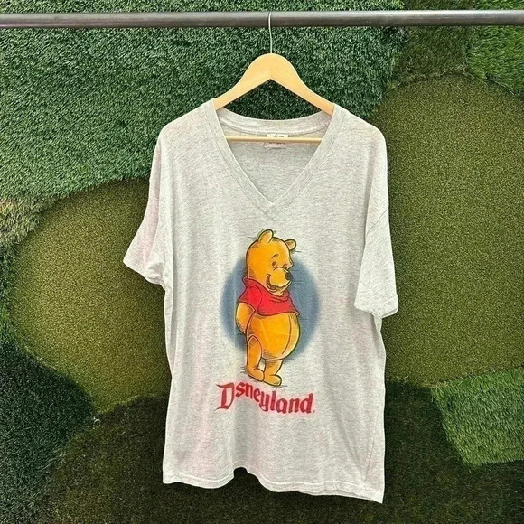 Disney Other - Vintage Disneyland Winnie The Pooh V-Neck T-shirt Size XL